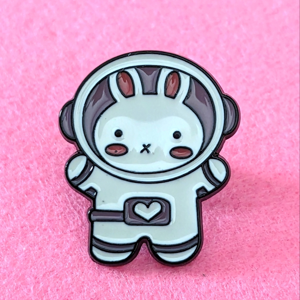 Astronaut Bunny Pin